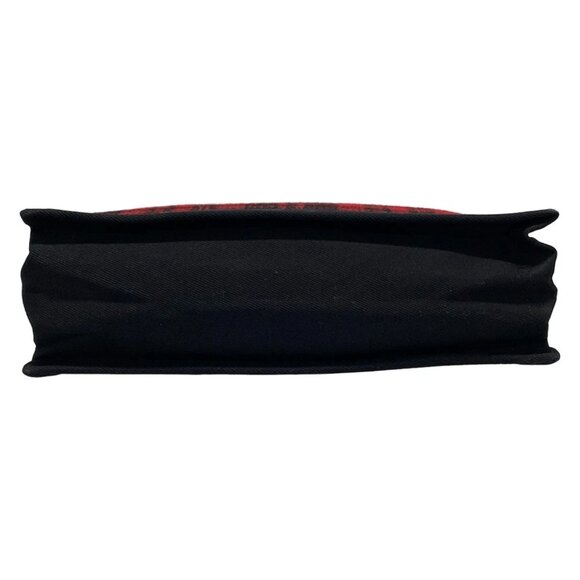SAINT LAURENT PARIS Noe N/S tote bag Red Black Tweeds Canvas Leather 622-071625 - Picture 5 of 13